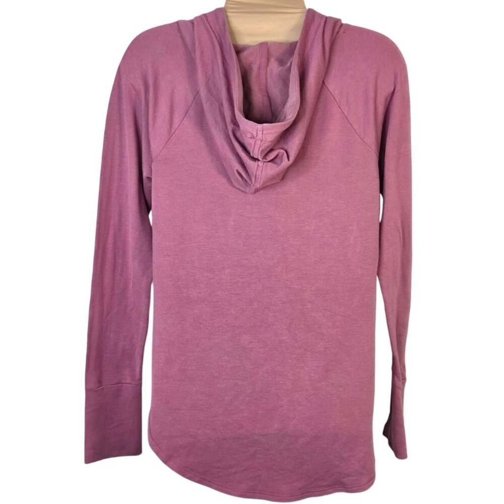 Athletic Works Womens Lightweight Hooded Long Sleeve Pullover Top Small Pink